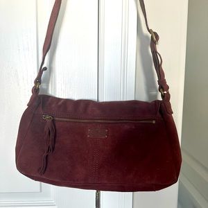 Lucky Brand Suede cross body purse
